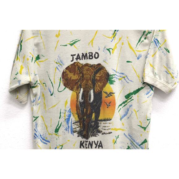 Vintage Jambo The Elephant Kenya T Shirt Large - Picture 2 of 6